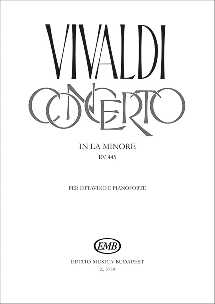 Concerto in la minore per ottavino, archi e cZal